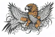 Hawk tattoo design idea