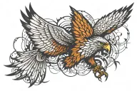 Hawk tattoo design idea