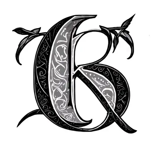 Greek Numbers tattoo design idea