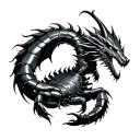 Scorpion And Dragon tattoo design idea
