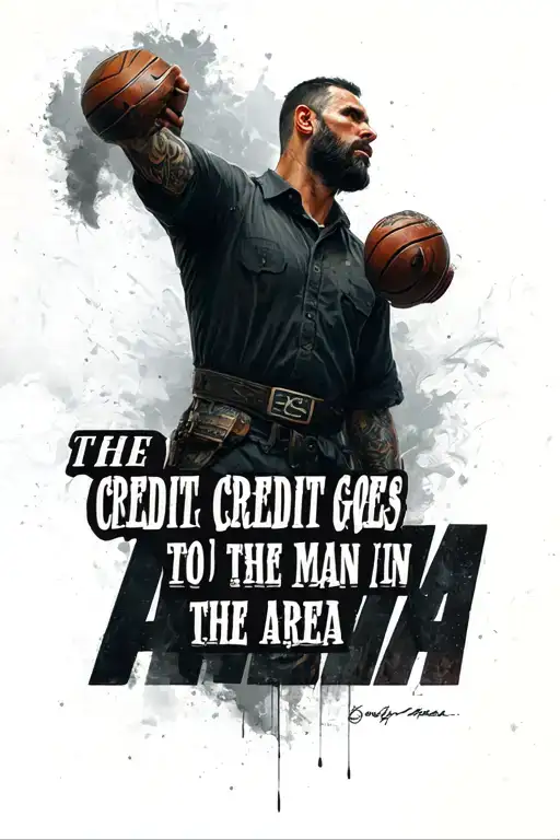"The credit goes to the man in " Phrase: "The Credit Goes to The Man in the Arena"  tattoo design idea
