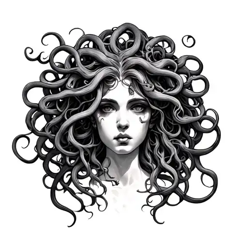 medusa full body tattoo design idea