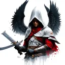 Angel assasins creed tattoo design idea