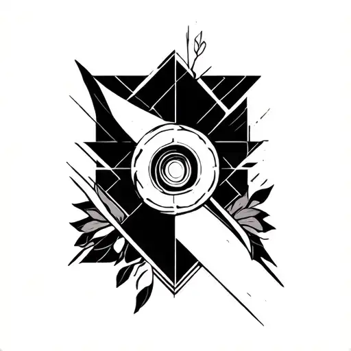 i want tattoo a tattoo which has to be recoginized even from far what the pattern is and alas with noshading geometric  tattoo design idea