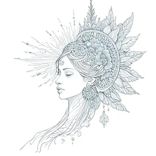 Ibiza spiritual journey tattoo design idea