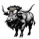 Chinese Ox tattoo design idea