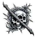 Flail tattoo design idea
