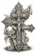 three cross tattoo tattoo design idea