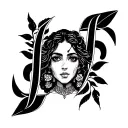 the word "Juana" tattoo design idea