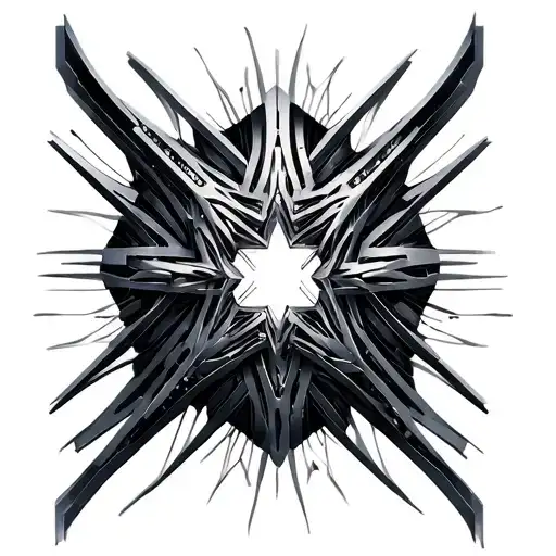 repetitive biomech pattern, metal, sequential transformation, parametric design tattoo design idea