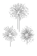 firework bursting tattoo design idea