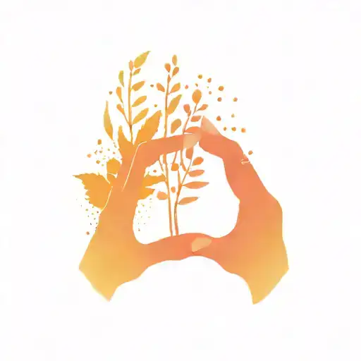 colorful yet simple tattoo based on the style of a 1970s music poster. The lyrics say: I Hold Onto You, You Hold Onto Me tattoo design idea