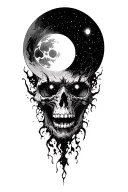 Bay apocalypse eclipse tattoo design idea