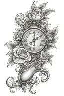 Time passes so fast, everything about the past remains in memories and this makes me lose sleep. Half Arm Covering  tattoo design idea