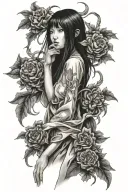sadako tattoo design idea