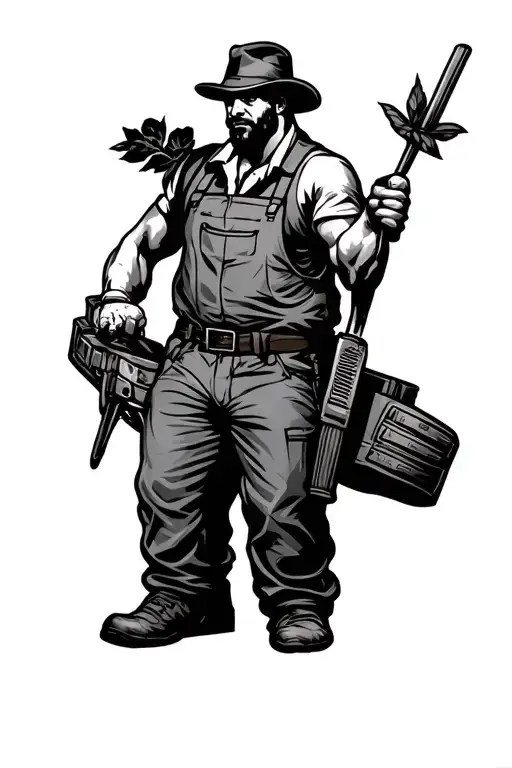 Tattoo for for hardworking man who provides for his family on symbol  tattoo design idea