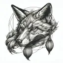 Shibari Fox Animal Inspired Tattoo tattoo design idea