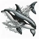 orca tattoo design idea
