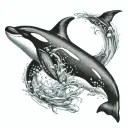 orca tattoo design idea