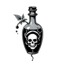 Poison Bottle tattoo design idea