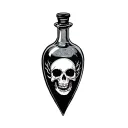 Poison Bottle tattoo design idea