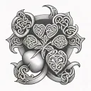 celtic half sleeve tattoo featuring four leaf clover and claddagh  tattoo design idea