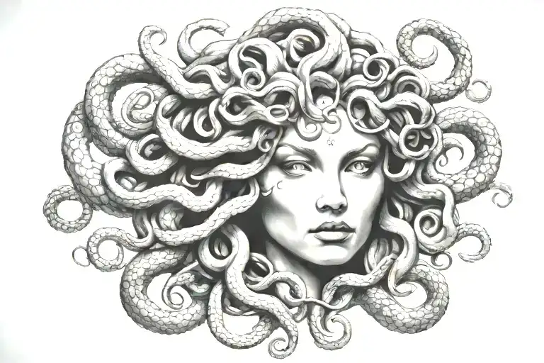 medusa tattoo design idea