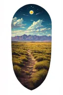 great plains geography inspired design tattoo design idea