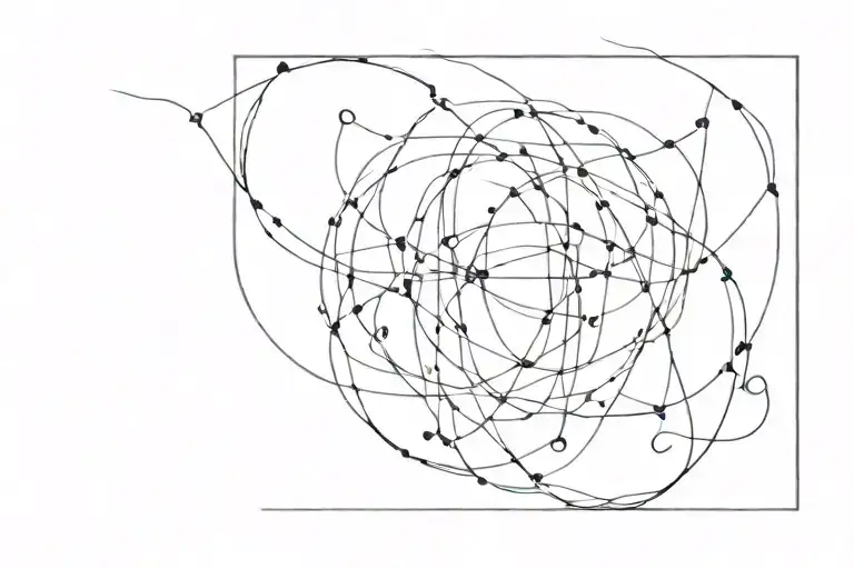 quantum entanglement tattoo design idea