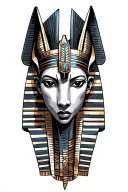 Anubis Egyptian Tattoo design featuring tattoo design idea