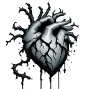 Heartless with broken tattoo design idea