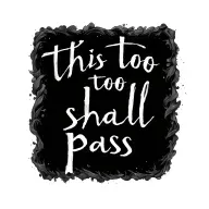 this too shall pass written tattoo design idea