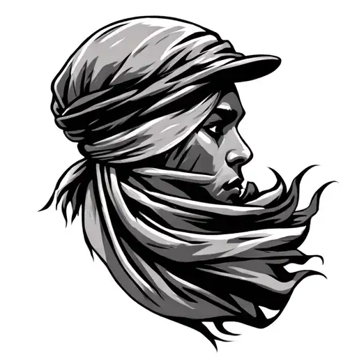 Keffiyeh tattoo design idea