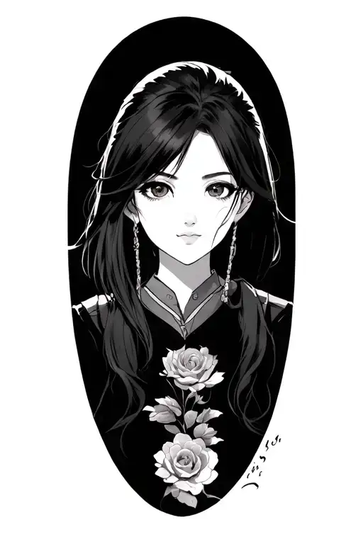 anime half sleeve manga panels tattoo design idea