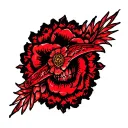 red rising tattoo design idea