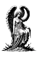 Weeping Angel tattoo design idea