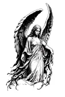Weeping Angel tattoo design idea