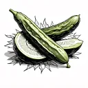 Pickle tattoo design idea