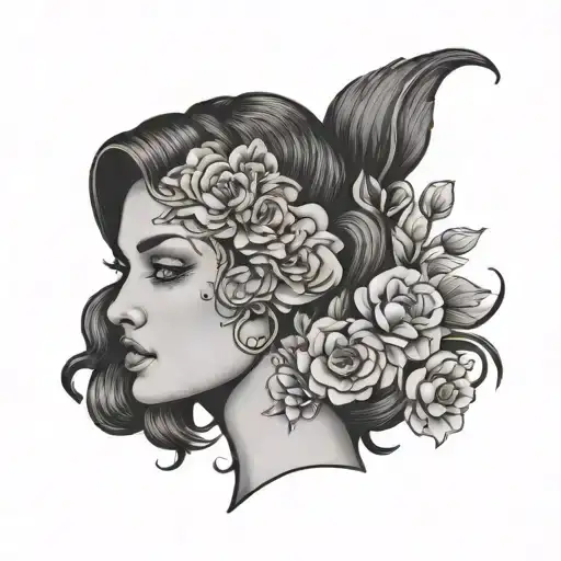womens head tattoo greece tattoo flash sheet tattoo design idea