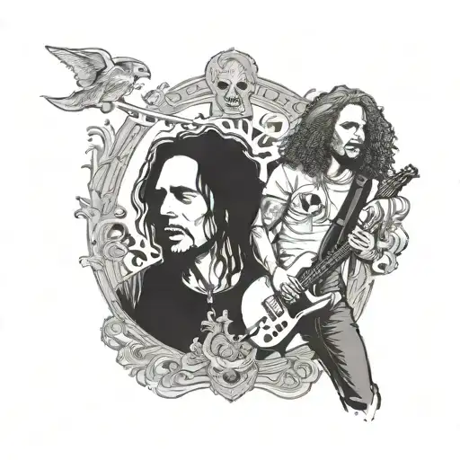 Alice in chains band performing tattoo design idea