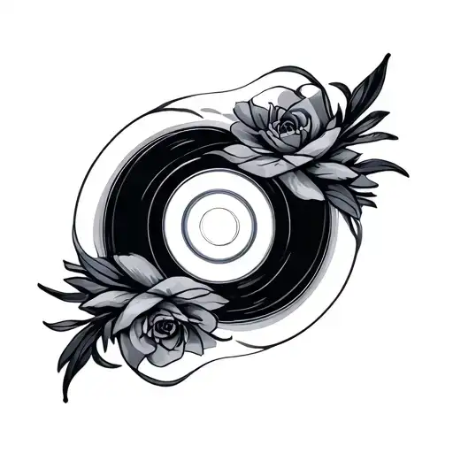 Cd tattoo design idea
