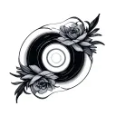 Cd tattoo design idea