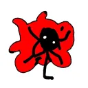 black with red accents outline and random theme tattoo design idea