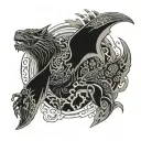 Blackout tattoo design idea