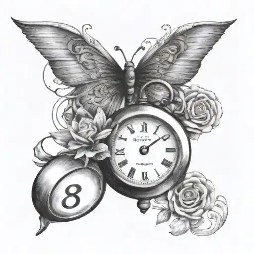 tatoo of the timestamp 21:11 representing the time I attempted suicide with the formula C8H9NO2 of the medication I used tattoo design idea