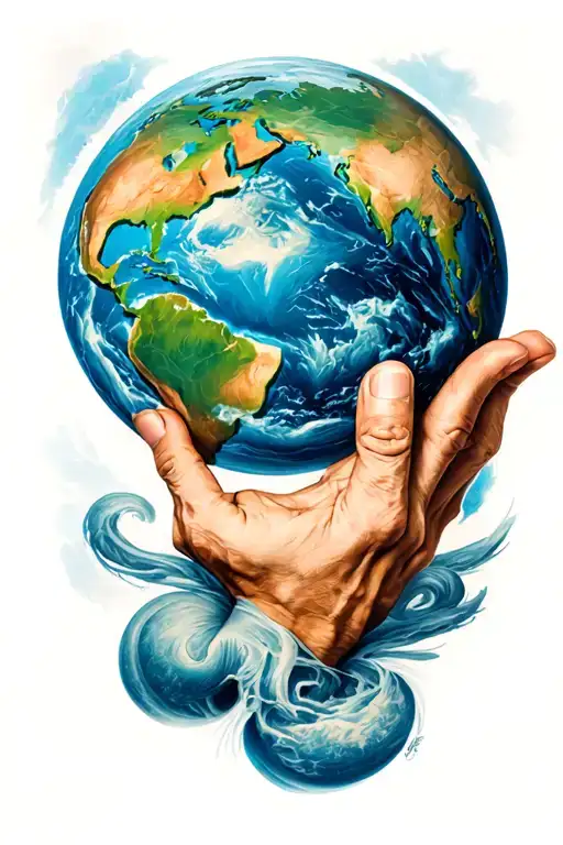 atlas holding the world tattoo design idea