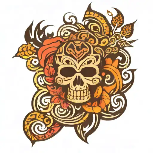 Hawaiian tribal patterns tattoo design idea