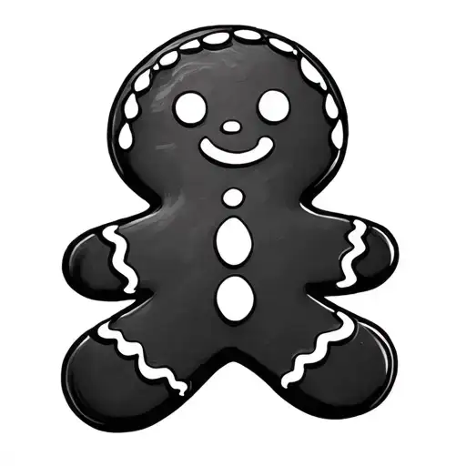 Gingerbread tattoo design idea