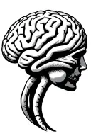 Nervous system brain tattoo design idea