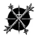 cristo symbol incorporated tattoo design idea